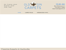 Tablet Screenshot of oldgincarpets.com